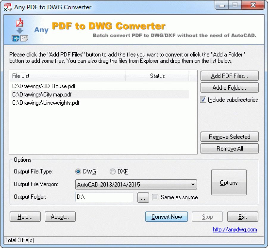 convert pdf file to autocad